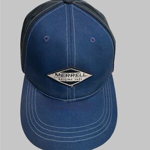 Trucker Hat Merrell Origins Two-Tone Blue & Black Snapback Hat Adjustable